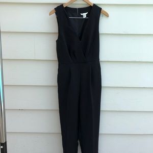 H&M BLACK CREPE JUMPSUIT